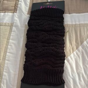 Black Knit Leg Warmers